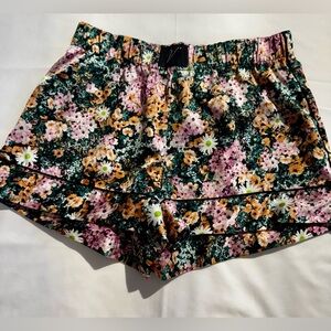 Victoria secret floral Silk shorts pajamas lingerie